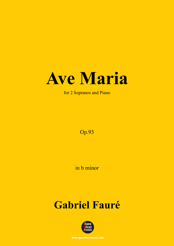 G. Fauré-Ave Maria,Op.93
