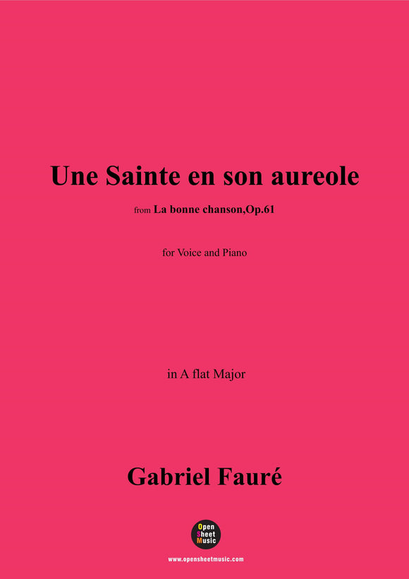 G. Fauré-Une Sainte en son aureole