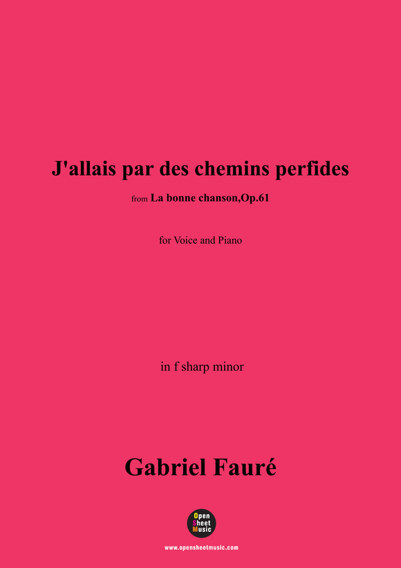 G. Fauré-J'allais par des chemins perfides