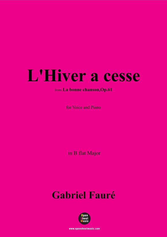 G. Fauré-L'Hiver a cesse