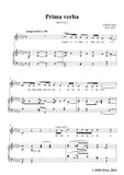 G. Fauré-Prima verba