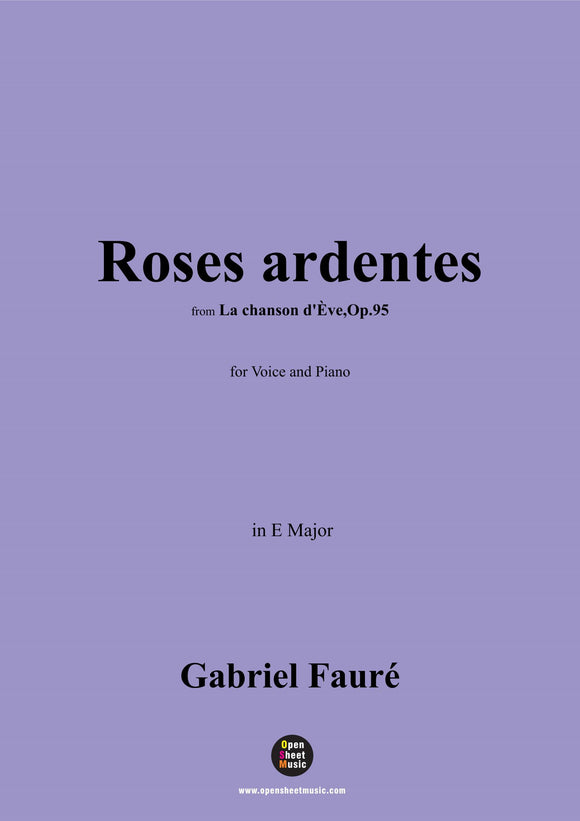 G. Fauré-Roses ardentes