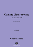 G. Fauré-Comme dieu rayonne