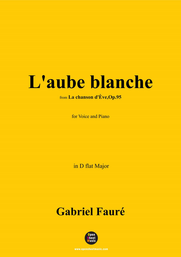 G. Fauré-L'aube blanche