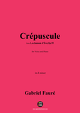 G. Fauré-Crépuscule