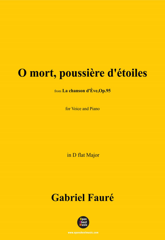 G. Fauré-O mort,poussière d'étoiles