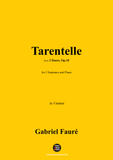 G. Fauré-Tarentelle