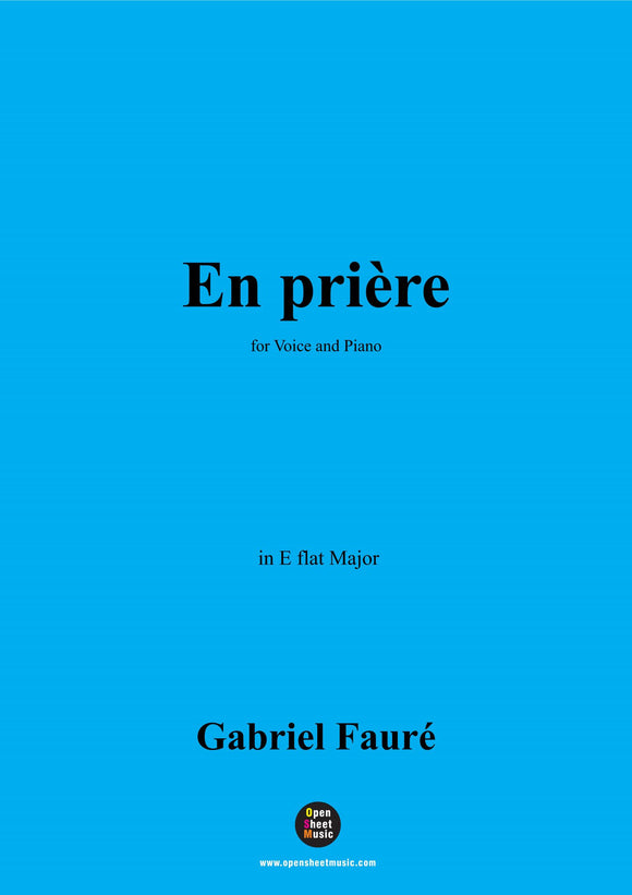 G. Fauré-En prière
