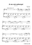 G. Fauré-Je me suis embarqué