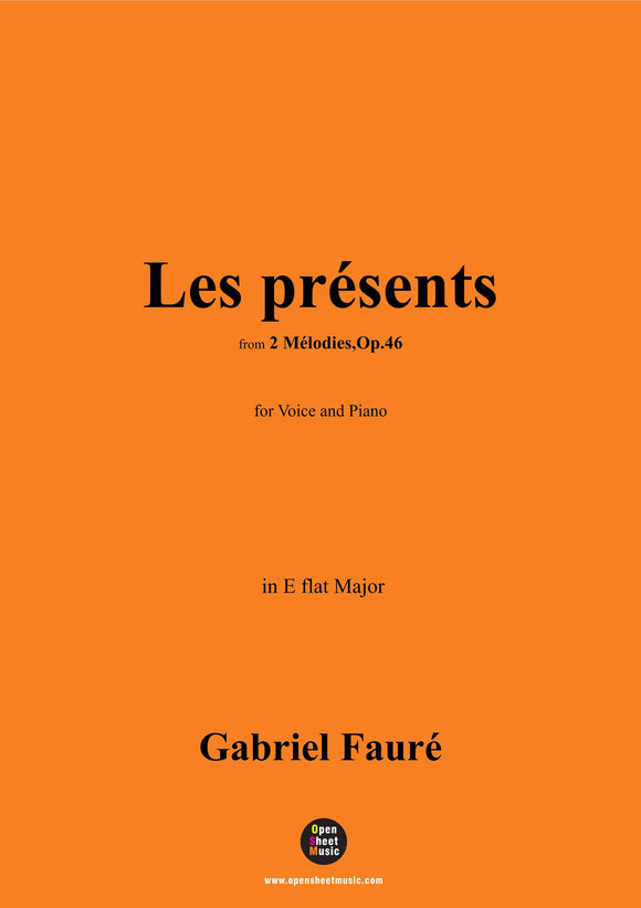 G. Fauré-Les présents,in E flat Major,Op.46 No.1