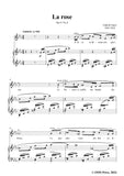 G. Fauré-La rose,in E flat Major,Op.51 No.4