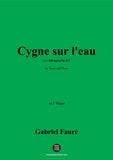 G. Fauré-Cygne sur l'eau,in F Major,Op.113 No.1