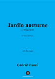 G. Fauré-Jardin nocturne,in E flat Major,Op.113 No.3