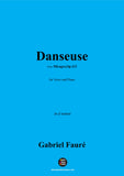 G. Fauré-Danseuse,in d minor,Op.113 No.4