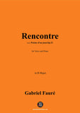 G. Fauré-Rencontre,in B Major,Op.21 No.1