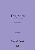 G. Fauré-Toujours,in e minor,Op.21 No.2