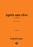 G. Fauré-Après une rêve,in c minor,Op.7 No.1