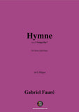 G. Fauré-Hymne,in G Major,Op.7 No.2