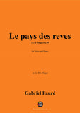 G. Fauré-Le pays des reves,in G flat Major,Op.39 No.3