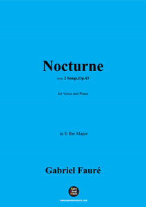 G. Fauré-Nocturne,in E flat Major,Op.43 No.2