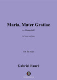 G. Fauré-Maria,Mater Gratiae,in E flat Major,Op.47 No.2