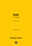 G. Fauré-Soir,in D flat Major,Op.83 No.2
