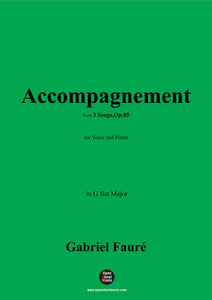 G. Fauré-Accompagnement,in G flat Major,Op.85 No.3