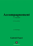 G. Fauré-Accompagnement,in G flat Major,Op.85 No.3