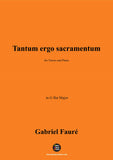 G. Fauré-Tantum ergo sacramentum