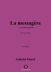 G. Fauré-La messagère,in G Major,Op.106 No.3