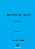 G. Fauré-Je me poserai sur ton coeur,Op.106 No.4