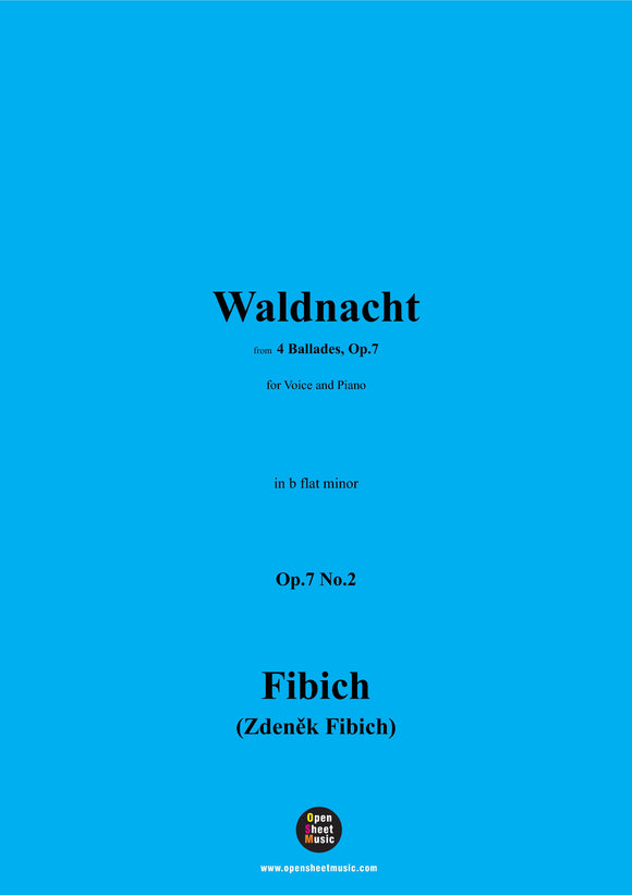 Fibich-Waldnacht(Noc v lese),in b flat minor ,Op.7 No.2