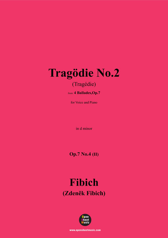 Fibich-Tragödie No.2(Tragédie)