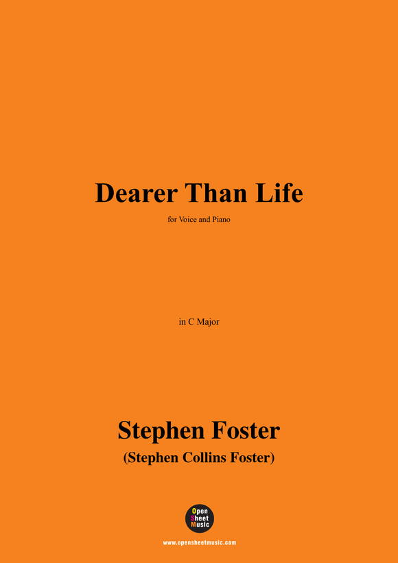 S. Foster-Dearer Than Life