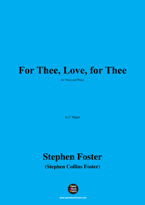 S. Foster-For Thee,Love,for Thee