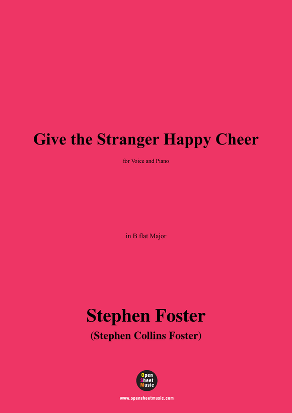 S. Foster-Give the Stranger Happy Cheer