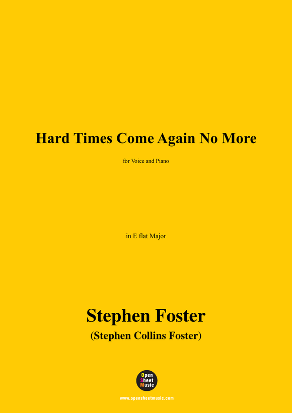 S. Foster-Hard Times Come Again No More