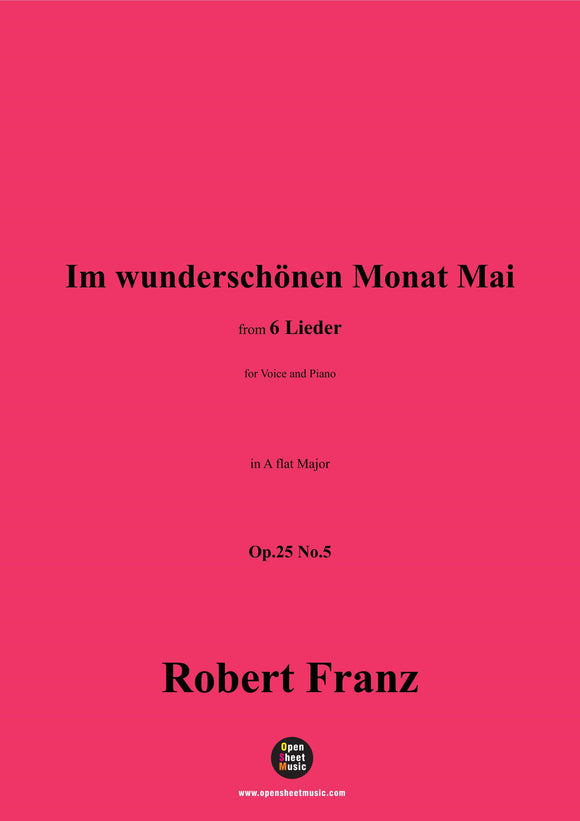 R. Franz-Im wunderschonen Monat Mai