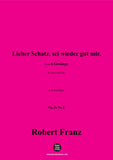 R. Franz-Lieber Schatz,sei wieder gut mir