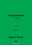 R. Franz-Vergiss mein nicht,in A Major,Op.26 No.3