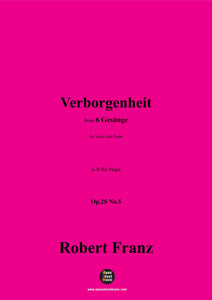 R. Franz-Verborgenheit,in B flat Major,Op.28 No.5
