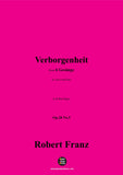 R. Franz-Verborgenheit,in B flat Major,Op.28 No.5
