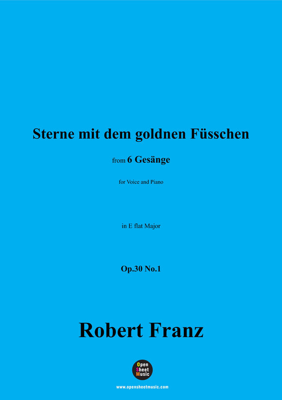 R. Franz-Sterne mit dem goldnen Fusschen