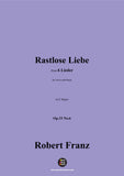 R. Franz-Rastlose Liebe,in E Major,Op.33 No.6