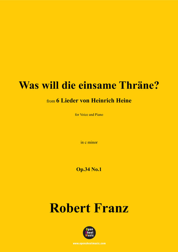 R. Franz-Was will die einsame Thrane?