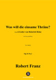 R. Franz-Was will die einsame Thrane?