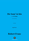 R. Franz-Die Sonn ist hin,in a minor,Op.35 No.3