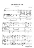 R. Franz-Die Sonn ist hin,in a minor,Op.35 No.3