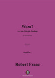 R. Franz-Wozu?,in a minr,Op.42 No.1
