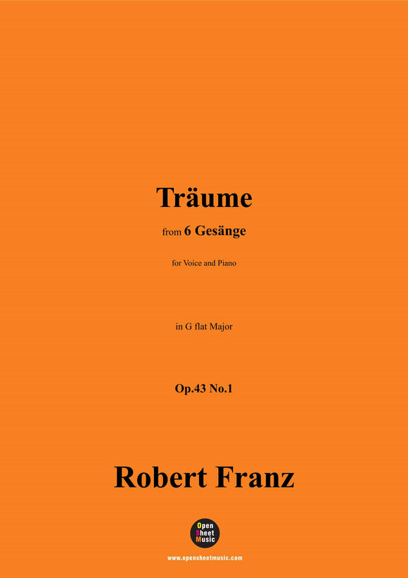 R. Franz-Traume,in G flat Major